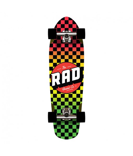 Rad Checkers Cali Cruiser Rasta Fade 9.125