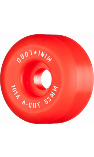 MINI LOGO KAYKAY TEKERLEK SETI RED A CUT "2" 53MM 101A