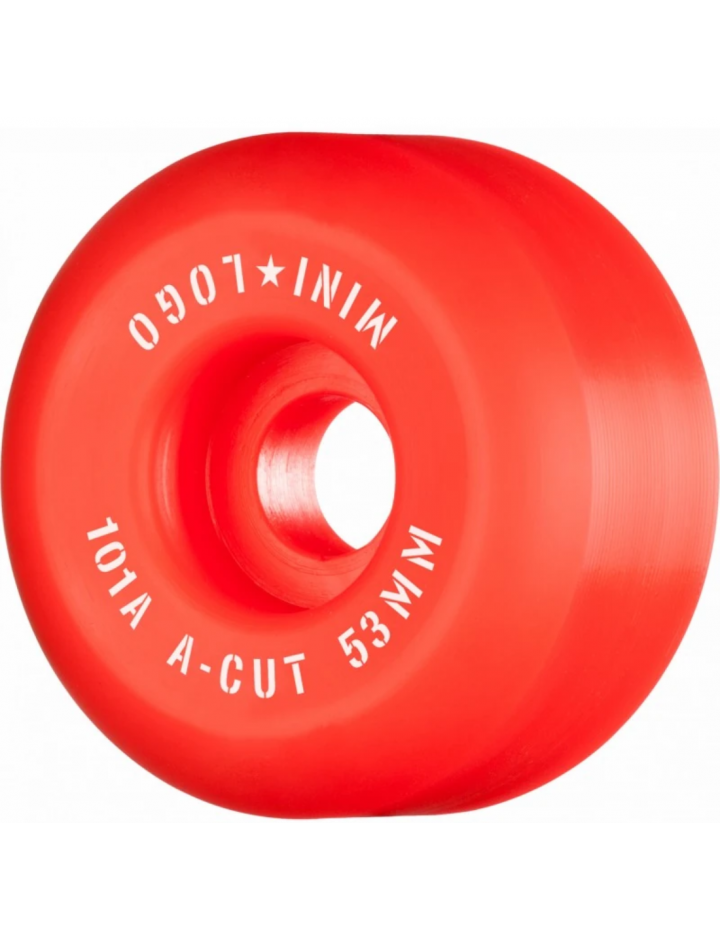 MINI LOGO KAYKAY TEKERLEK SETI RED A CUT "2" 53MM 101A