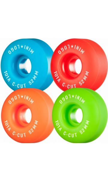 MINI LOGO KAYKAY TEKERLEK SETI COLORED C CUT "2" 52MM 101A✅