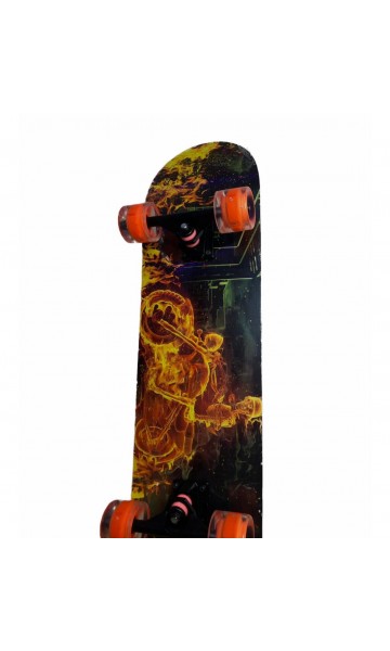 SkateDose 8,0 Ghost Rider Semi-Profesyonel Üstü Zımpara Silikon Tekerli Kaykay