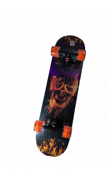 SkateDose 8.0 Burnface Semi-Profesyonel Üstü Zımpara Silikon Tekerli Kaykay